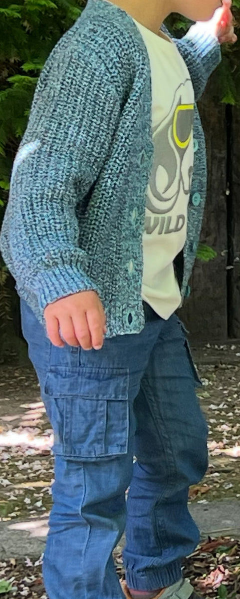 UNISEX LOU Cargo Jeans  - Denim Jogger mit elastischem Bund nachhaltige Kindermode