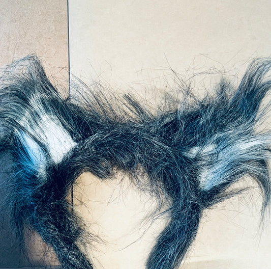 🎃 HAPPYHALLOWEEN 🐺 Wolfsohren-Haarreif grau