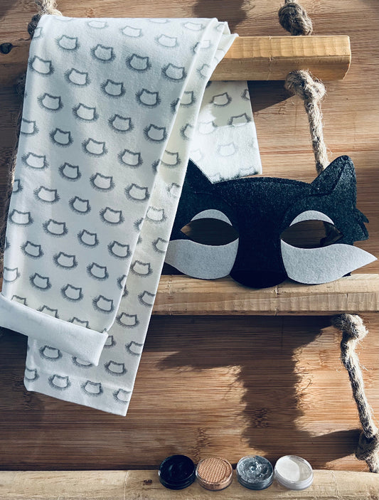 Nachhaltige Kindermaske aus Filz - Faschings-Accessoire ohne Schminken
