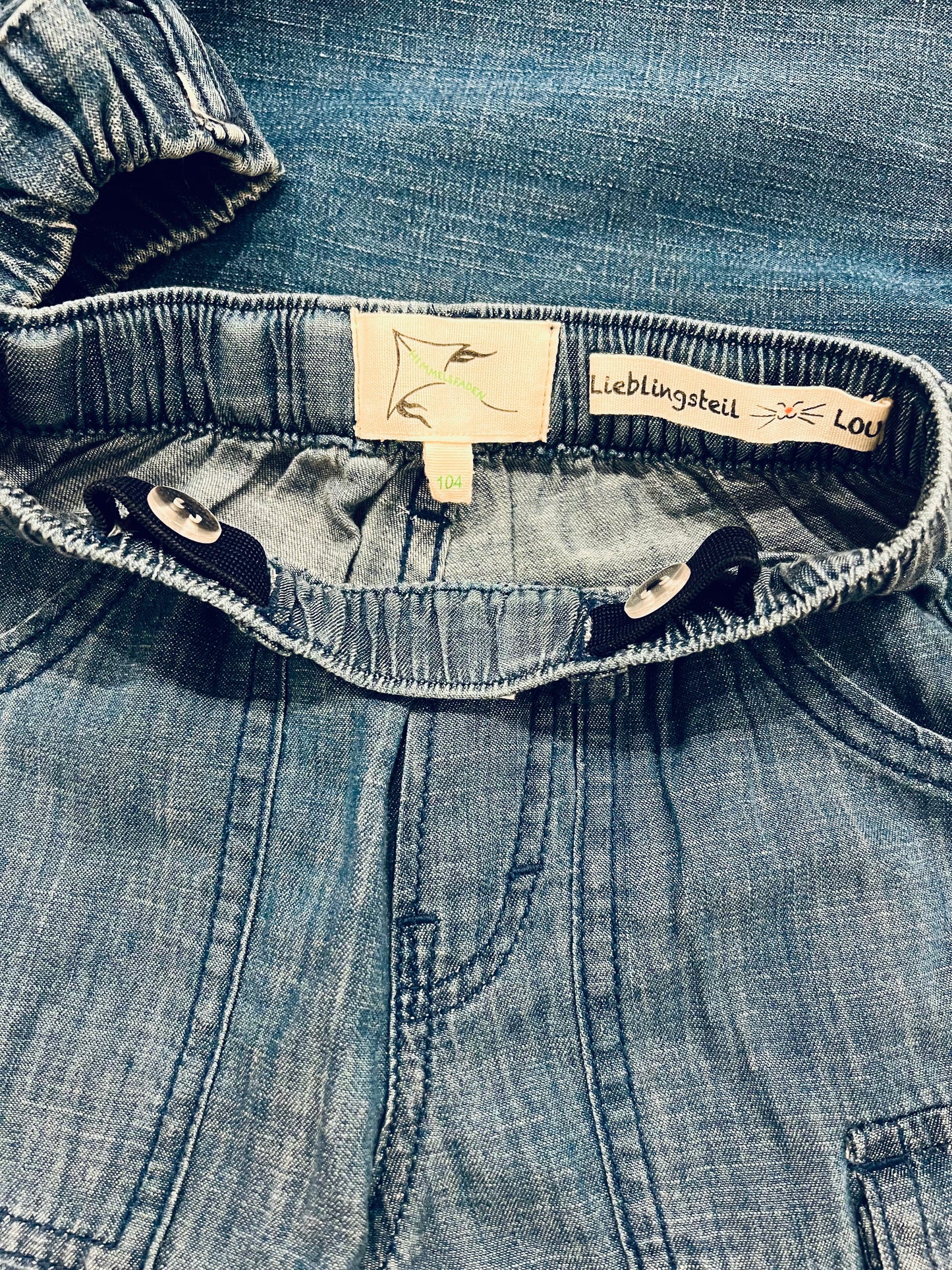 Kinder Cargo Jeans LOU - Denim Jogger mit doppelt verstellbarem Bund