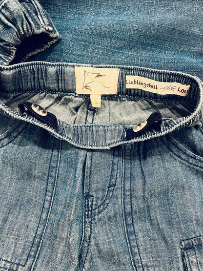 Kinder Cargo Jeans LOU - Denim Jogger mit doppelt verstellbarem Bund