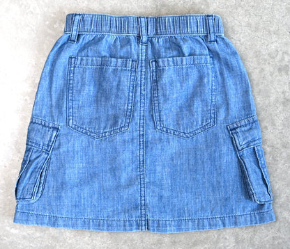 LOUCA Rock Rückendetail - hochwertige Denim Verarbeitung Kinderkleidung Himmelsfaden
