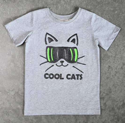 LUNI T-Shirt Frontansicht - Kinder T-Shirt mit 3D Glitzer-Druck Himmelsfaden