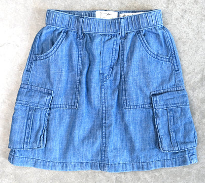LOUCA Rock Frontansicht - Kinder Cargo Denim Rock