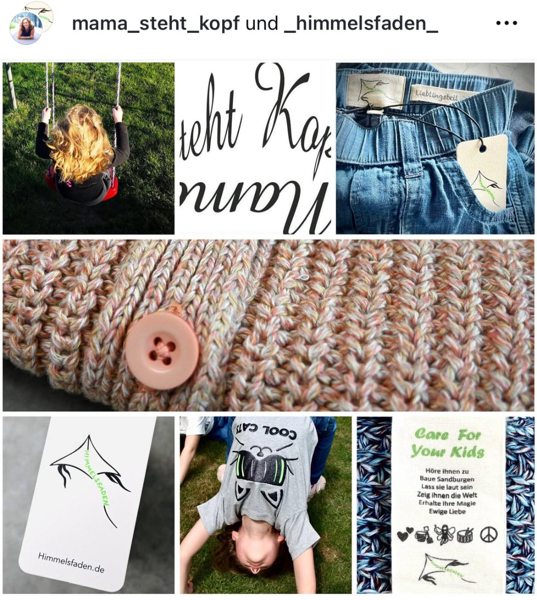 Mama-Blog mamastentkopf über Himmelsfaden - nachhaltige Kindermode Empfehlung